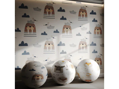 Carta da parati 13 Modello 3D