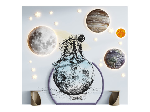 Panneau mural pour enfants 4 Modèle 3D