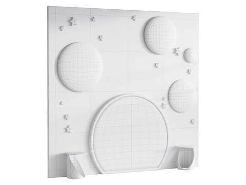 Panneau mural pour enfants 4 Modèle 3D