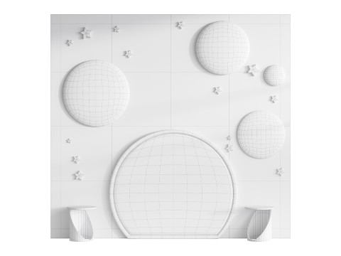 Panneau mural pour enfants 4 Modèle 3D