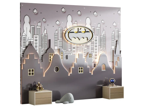 Kids Wall Panel 6 3D Model