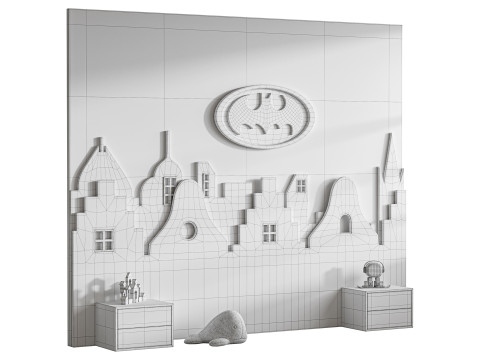 Panneau mural pour enfants 6 Modèle 3D