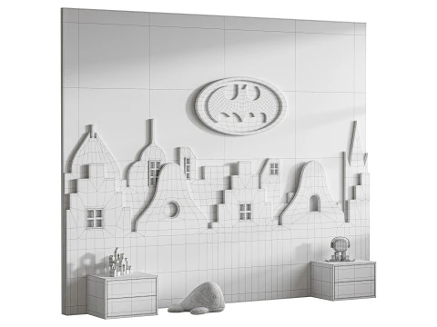 Kids Wall Panel 6 3D Model