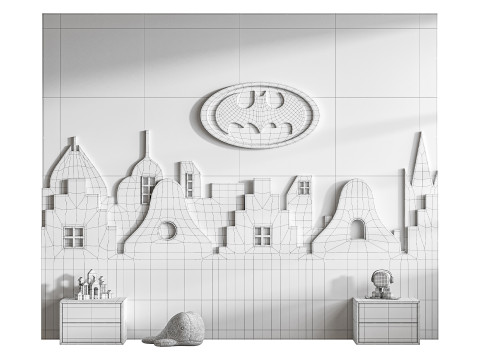 Panneau mural pour enfants 6 Modèle 3D