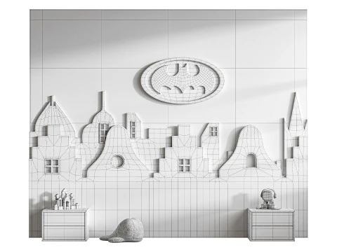Kids Wall Panel 6 3D Model