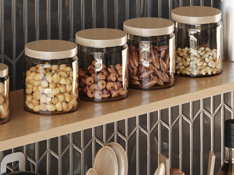 Кухонные аксессуары 01 3D Модель