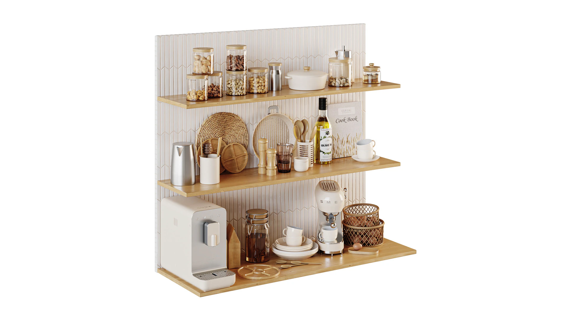 Kitchen Accessories 02 3D Model .c4d .max .obj .3ds .fbx .stl .blend 