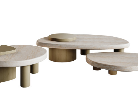 Mesas de caf&eacute; Larry Modelo 3D