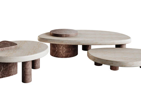 Tavolini Larry Modello 3D