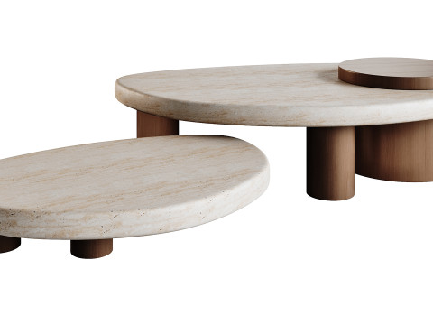 Mesas de caf&eacute; Larry Modelo 3D