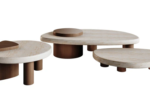 Tavolini Larry Modello 3D