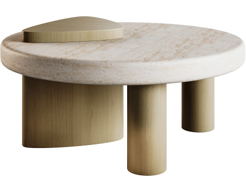 Mesas de caf&eacute; Larry Modelo 3D