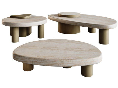 Mesas de caf&eacute; Larry Modelo 3D