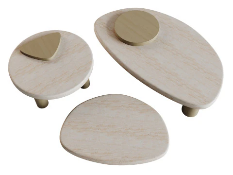 Tavolini Larry Modello 3D