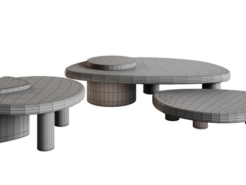 Tavolini Larry Modello 3D