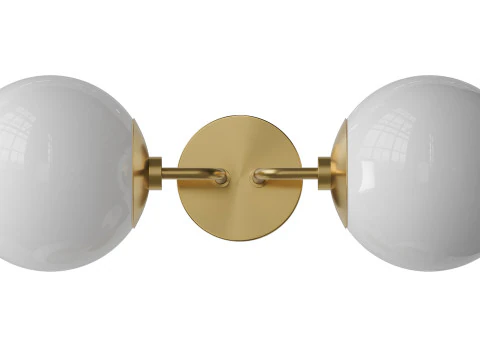 Minimalist Globe Sconce 3D Model