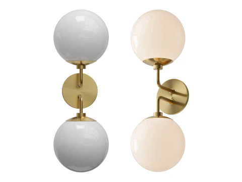 Minimalist Globe Sconce 3D Model