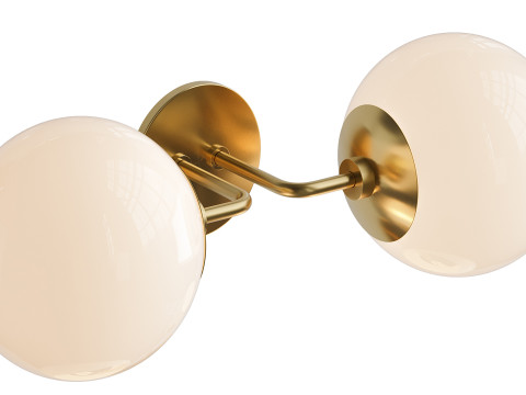 Applique globe minimaliste Modèle 3D