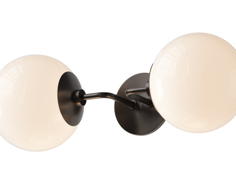 Applique globe minimaliste Modèle 3D