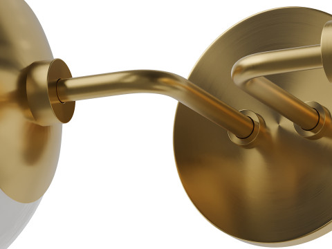 Applique globe minimaliste Modèle 3D