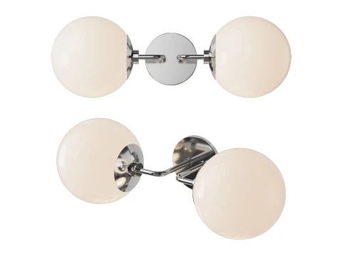 Minimalist Globe Sconce 3D Model