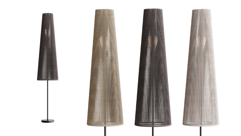 T1 Floor Lamp 3D Model .c4d .max .obj .3ds .fbx .stl .blend