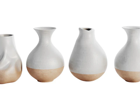Vases Decor Set 3D Model