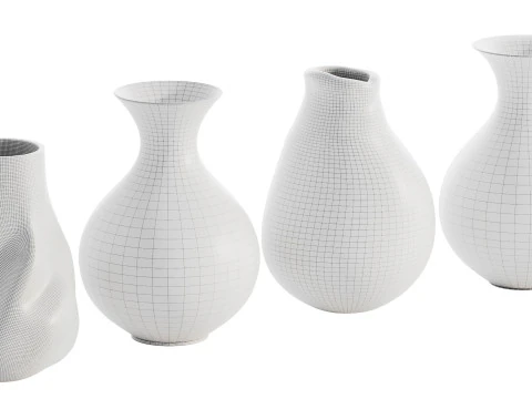 Vases Decor Set 3D Model