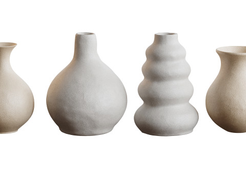 Vases Decor Set 02 3D Model