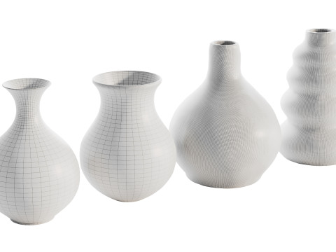 Vases Decor Set 02 3D Model