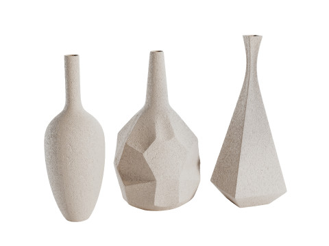 Conjunto de decora&ccedil;&atilde;o de vasos 03 Modelo 3D