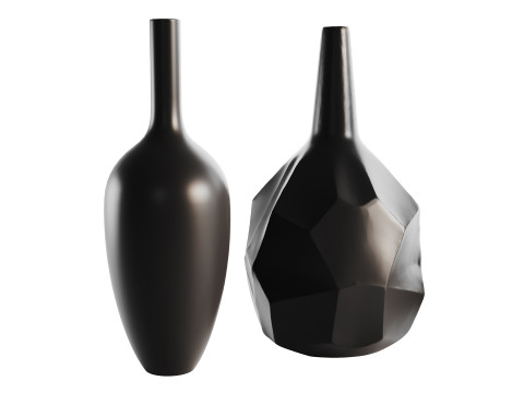 Set Dekorasi Vas 03 Model 3D