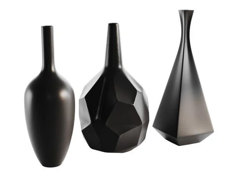 Set decorazioni vasi 03 Modello 3D