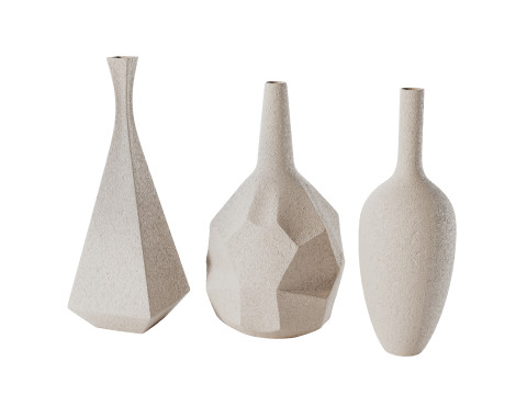 Set Dekorasi Vas 03 Model 3D