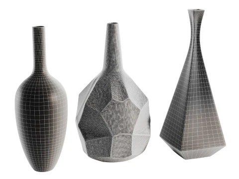 Set decorazioni vasi 03 Modello 3D