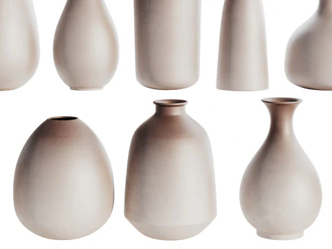 Set decorazioni vasi 04 Modello 3D