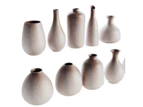 Set decorazioni vasi 04 Modello 3D