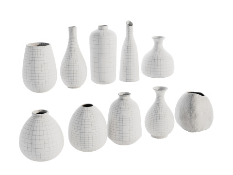 Набір декору для ваз 04 3D Модель