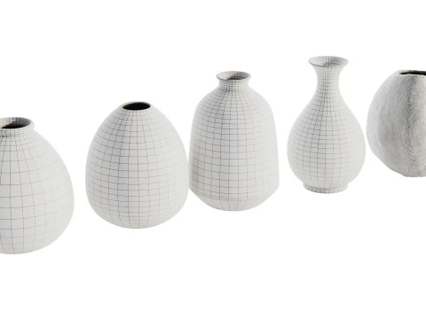 Set decorazioni vasi 04 Modello 3D