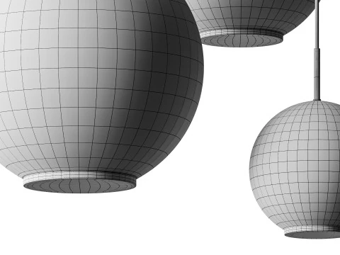 Подвесные светильники VENICEM Misty 3D Модель