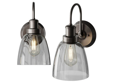 Sconce da bagno versatile Modello 3D