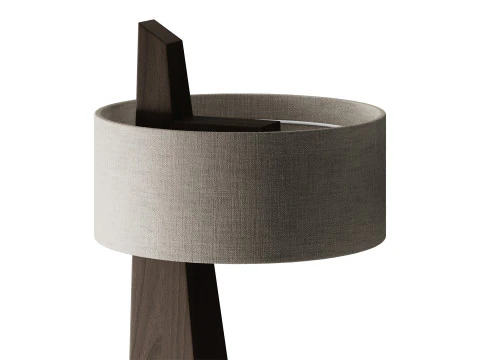 わびさびスタイルのフロアランプ 3Dモデル