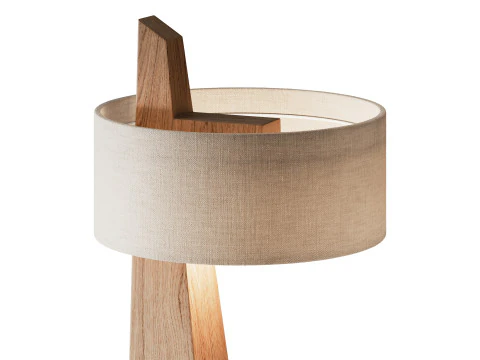 わびさびスタイルのフロアランプ 3Dモデル