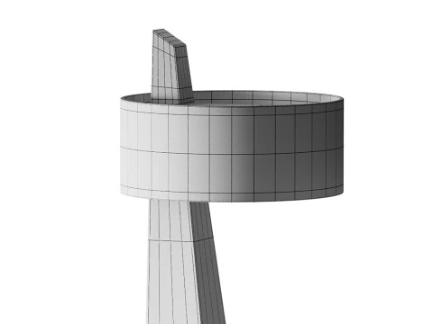 わびさびスタイルのフロアランプ 3Dモデル