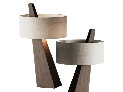 Lampada da tavolo in stile Wabi Sabi Modello 3D