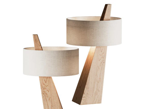 Lampada da tavolo in stile Wabi Sabi Modello 3D