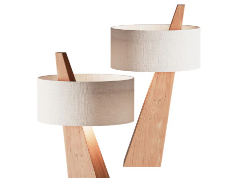 Lampada da tavolo in stile Wabi Sabi Modello 3D