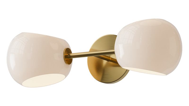 Xaviero Glass Vanity Light 3D Model .c4d .max .obj .3ds .fbx .stl .blend 