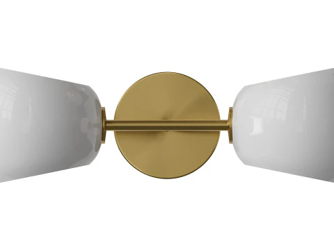 Lampada da toeletta in vetro Xaviero Modello 3D