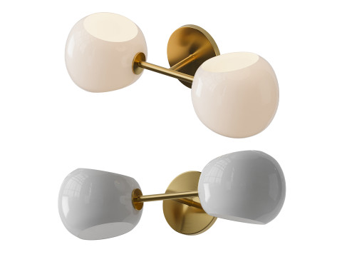 Xaviero Glass Vanity Light 3D Model